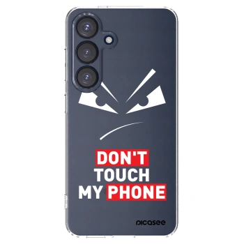 Picasee silikónový prehľadný obal pre Samsung Galaxy S25 5G - Evil Eye - Transparent