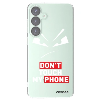 Picasee silikónový prehľadný obal pre Samsung Galaxy S25+ 5G - Evil Eye - Transparent