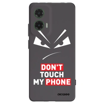 Picasee silikónový čierny obal pre Motorola Moto G35 5G - Evil Eye - Transparent