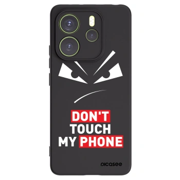 Picasee silikónový čierny obal pre Xiaomi Redmi Note 14 4G - Evil Eye - Transparent