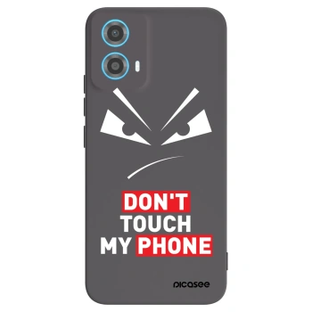 Picasee silikónový čierny obal pre Motorola Moto G34 5G - Evil Eye - Transparent