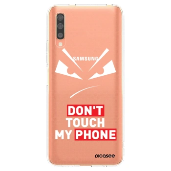 Picasee silikónový prehľadný obal pre Samsung Galaxy A70 A705F - Evil Eye - Transparent