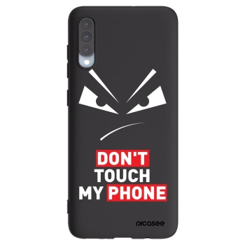Picasee silikónový čierny obal pre Samsung Galaxy A70 A705F - Evil Eye - Transparent