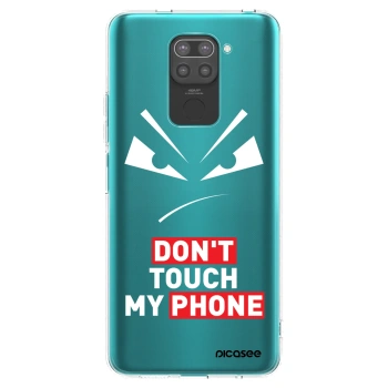 Picasee silikónový čierny obal pre Xiaomi Redmi Note 9 - Evil Eye - Transparent