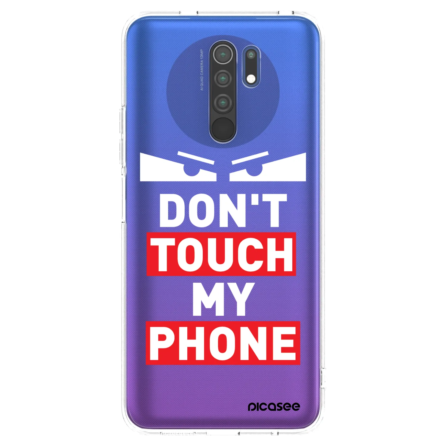 Picasee silikónový prehľadný obal pre Xiaomi Redmi 9 - Shadow Eye - Transparent