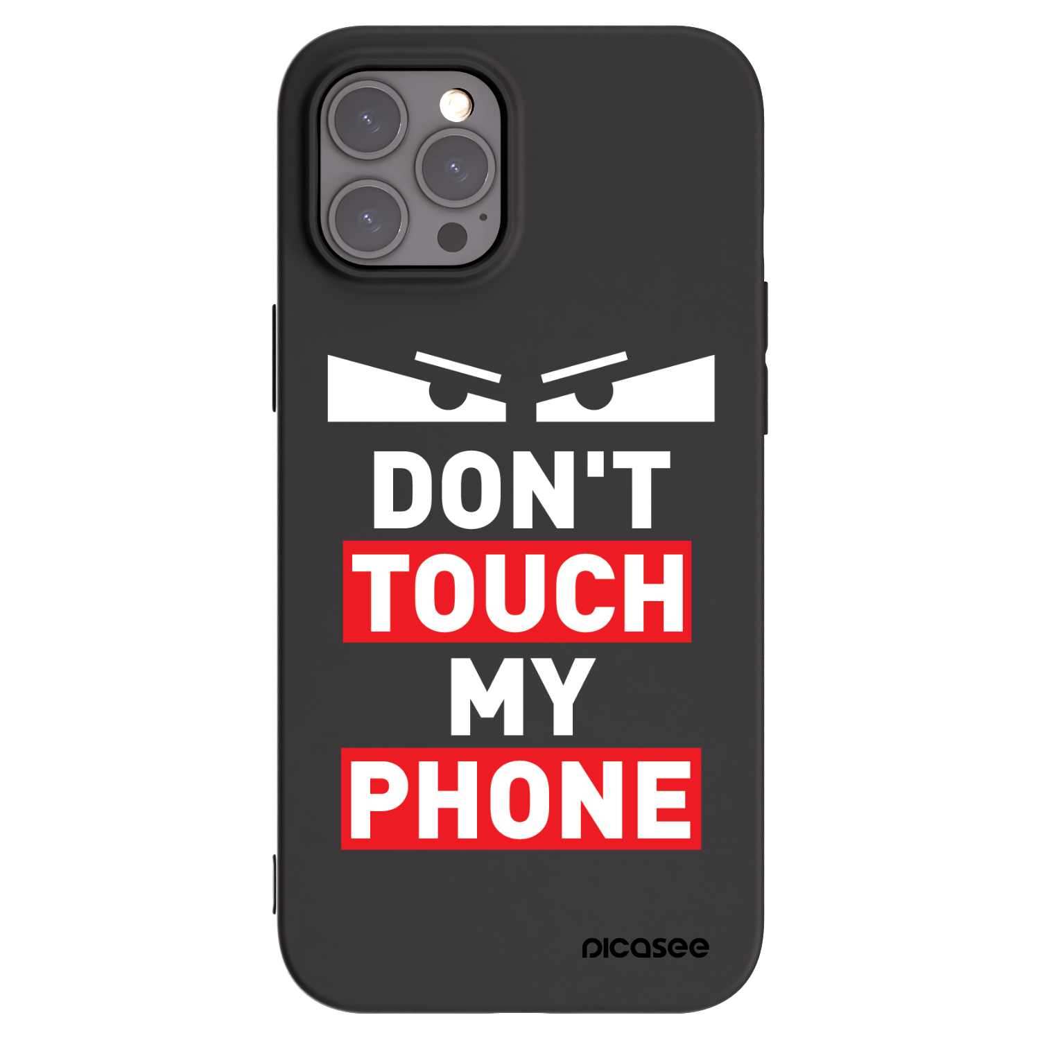 Picasee silikónový čierny obal pre Apple iPhone 12 Pro Max - Shadow Eye - Transparent