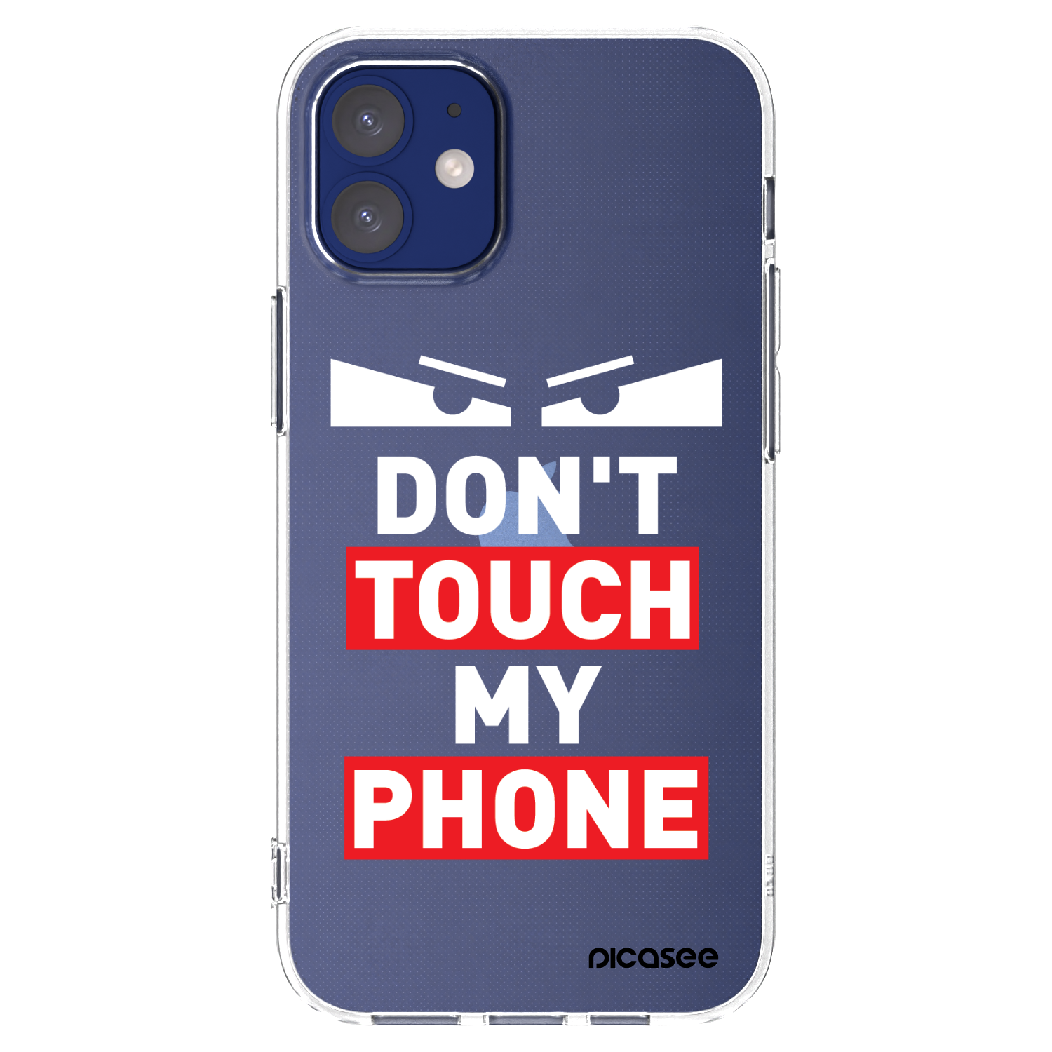 Picasee silikónový prehľadný obal pre Apple iPhone 12 mini - Shadow Eye - Transparent