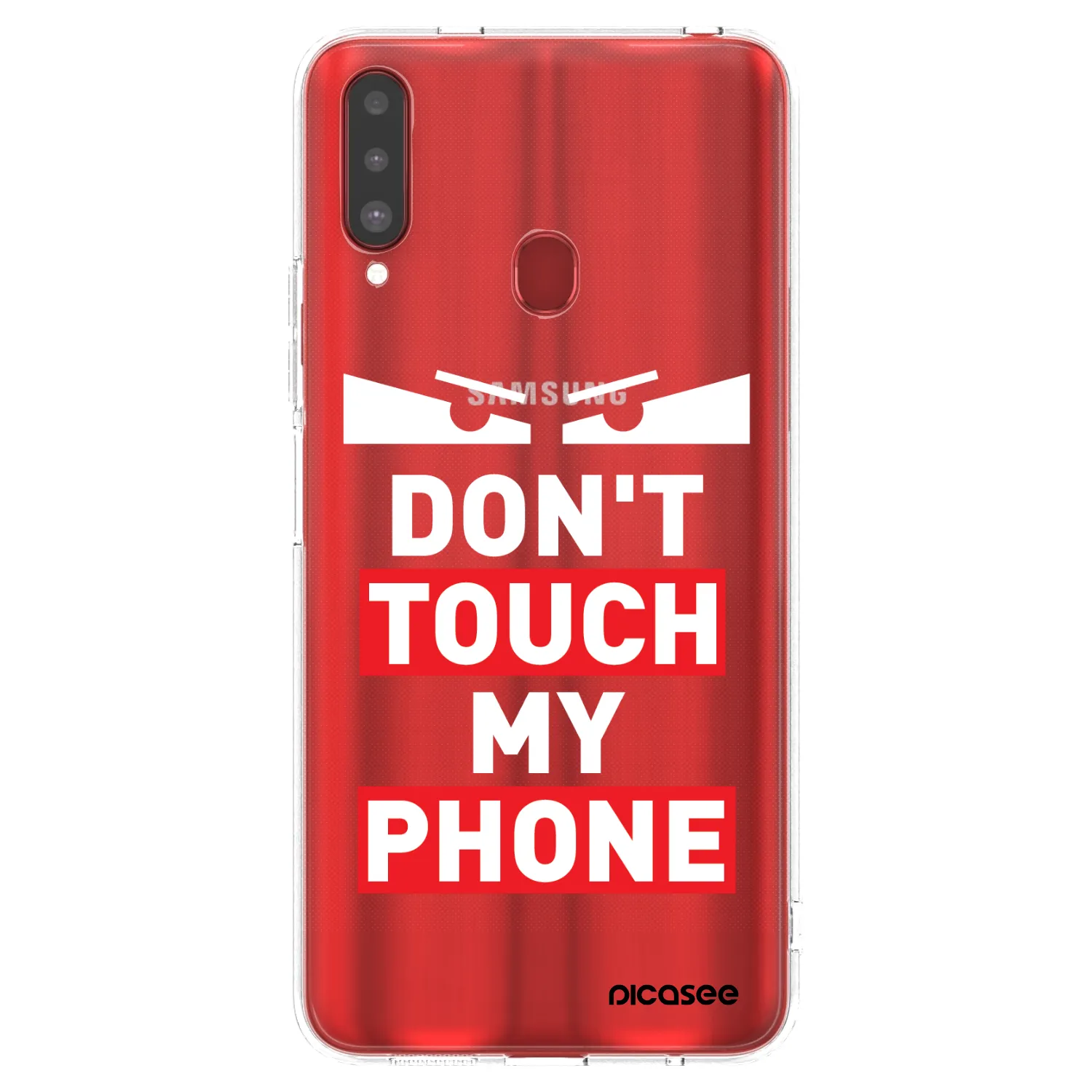 Picasee silikónový prehľadný obal pre Samsung Galaxy A20s - Shadow Eye - Transparent