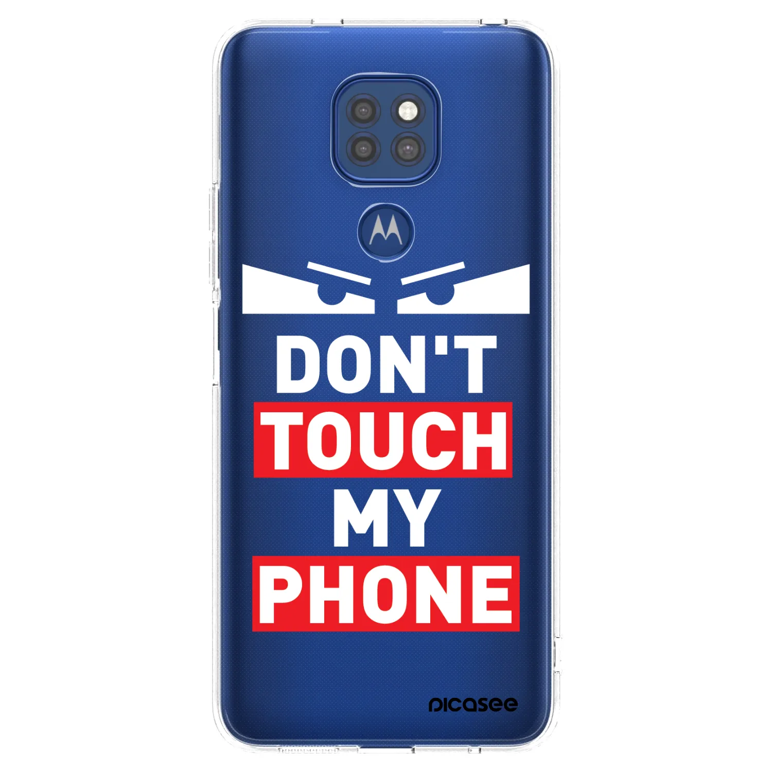 Silikónový prehľadný obal pre Motorola Moto G9 Play - Shadow Eye - Transparent