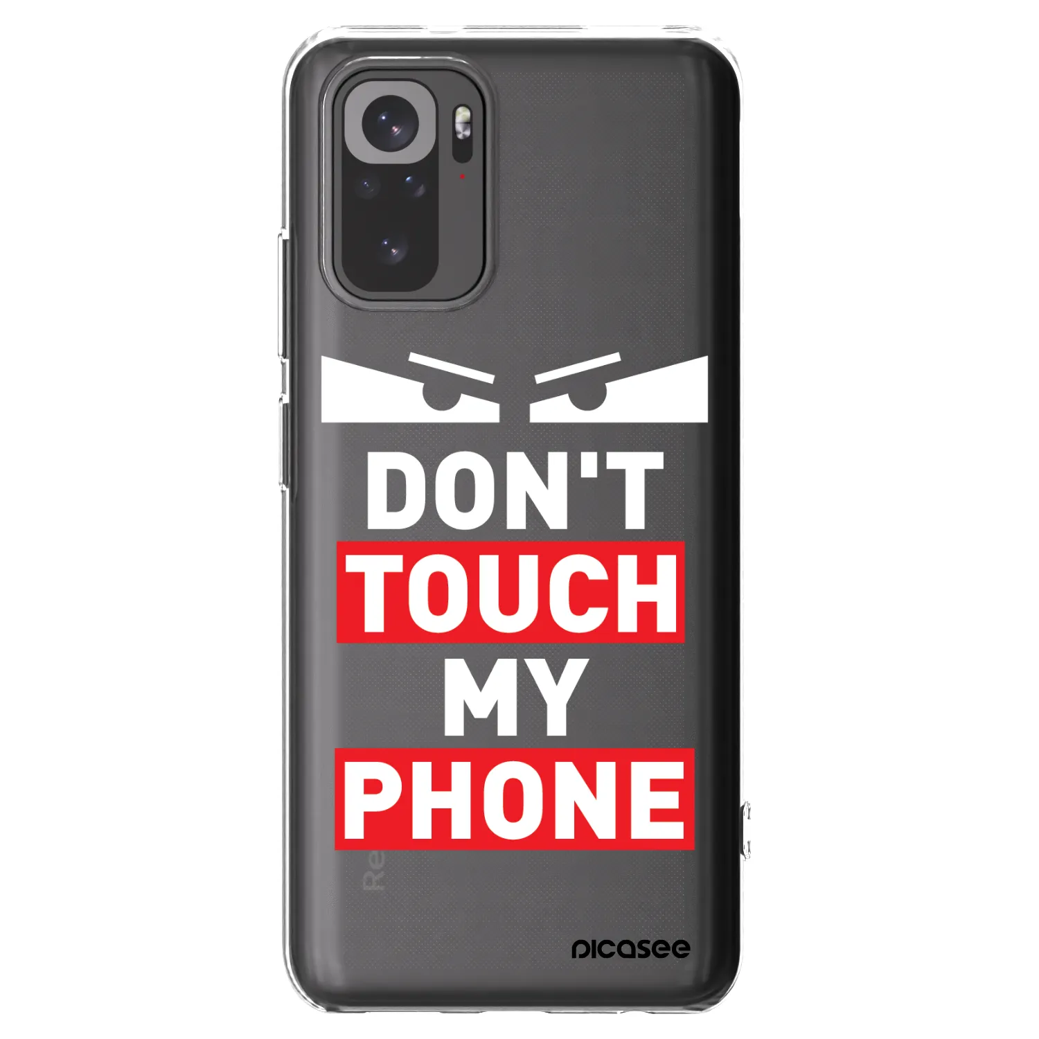 Picasee silikónový prehľadný obal pre Xiaomi Redmi Note 10 - Shadow Eye - Transparent