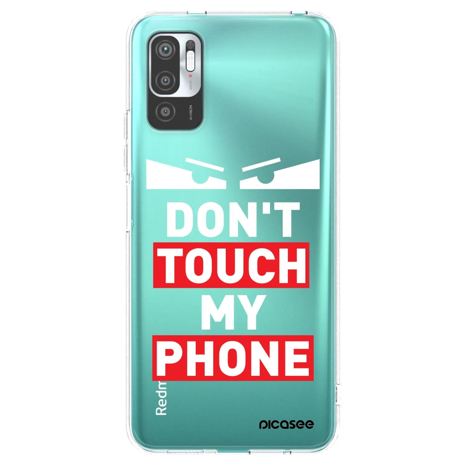 Picasee silikónový prehľadný obal pre Xiaomi Redmi Note 10 5G - Shadow Eye - Transparent