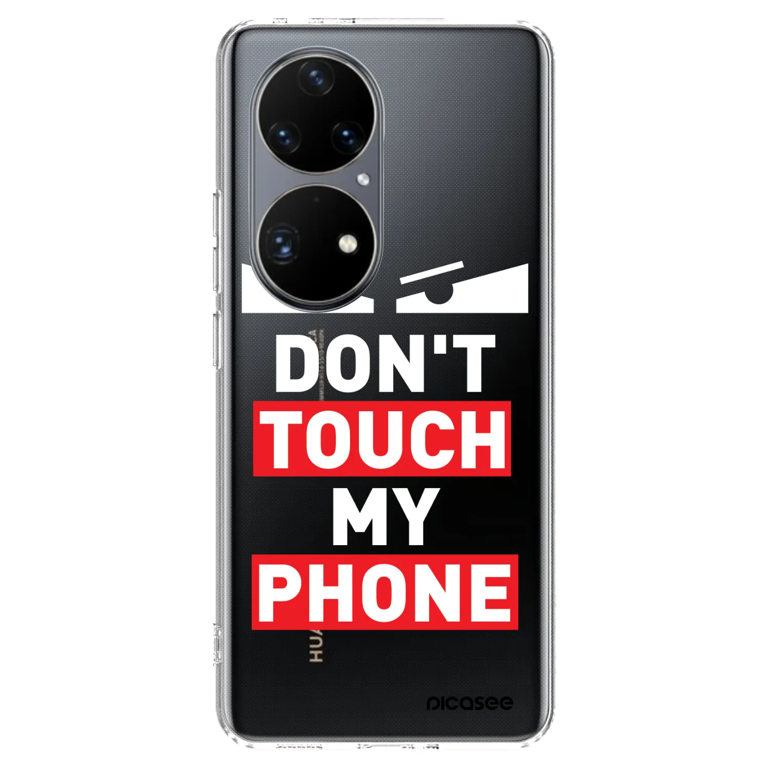 Picasee silikónový prehľadný obal pre Huawei P50 - Shadow Eye - Transparent