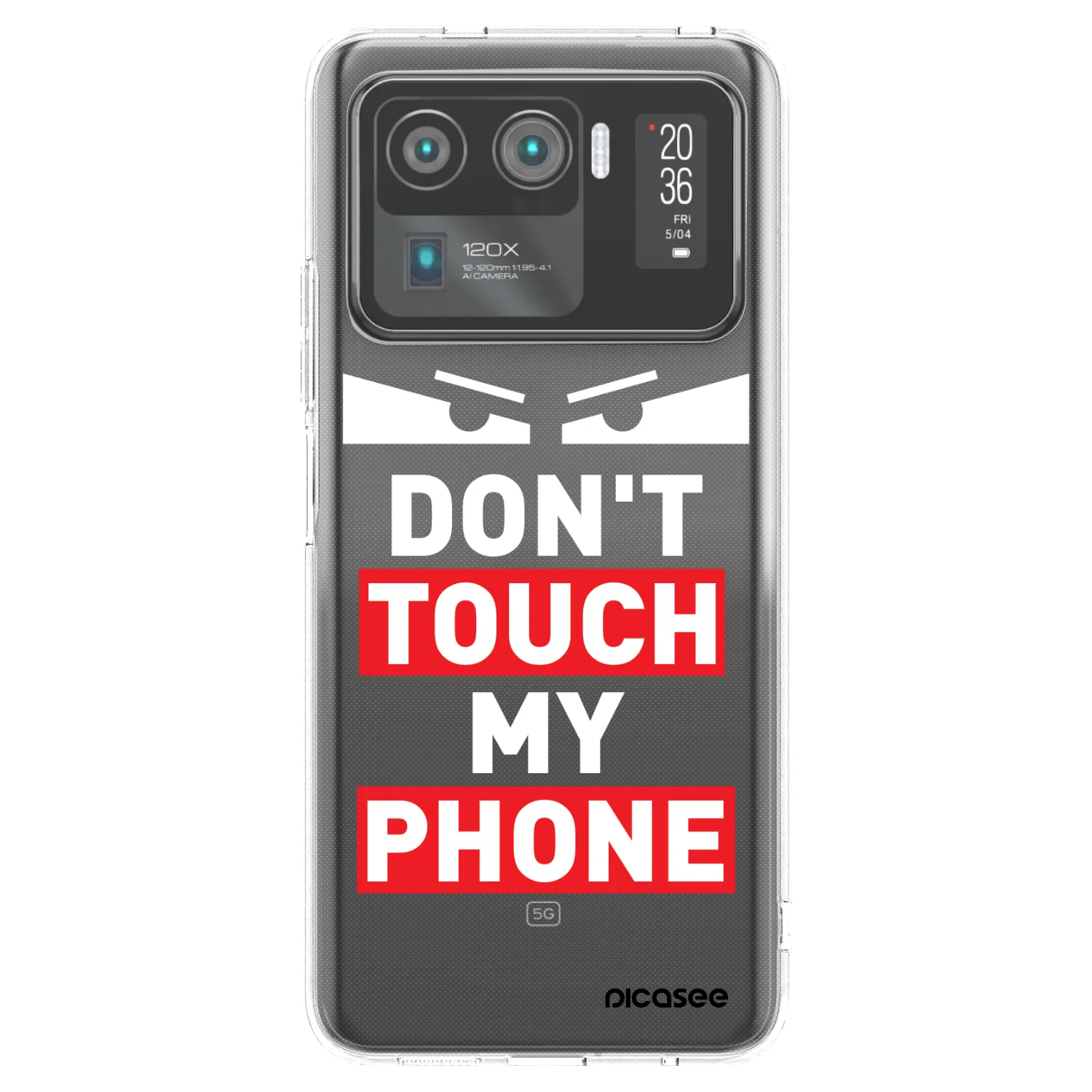 Picasee silikónový prehľadný obal pre Xiaomi Mi 11 Ultra - Shadow Eye - Transparent
