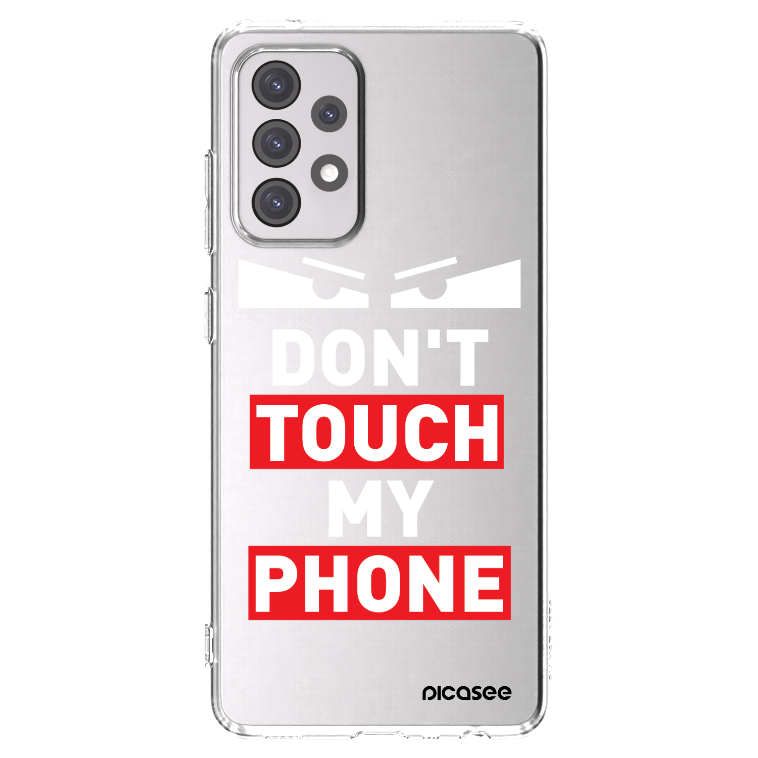 Picasee silikónový prehľadný obal pre Samsung Galaxy A52s 5G A528B - Shadow Eye - Transparent