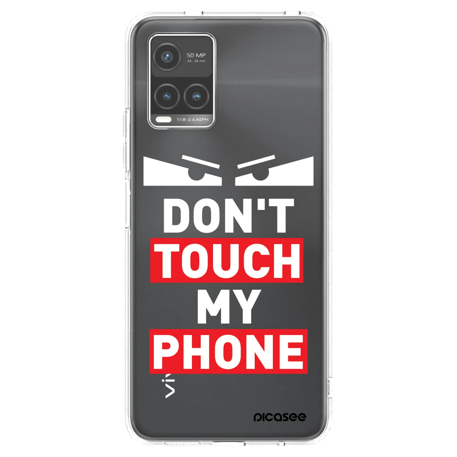 Picasee silikónový prehľadný obal pre Vivo Y33s - Shadow Eye - Transparent