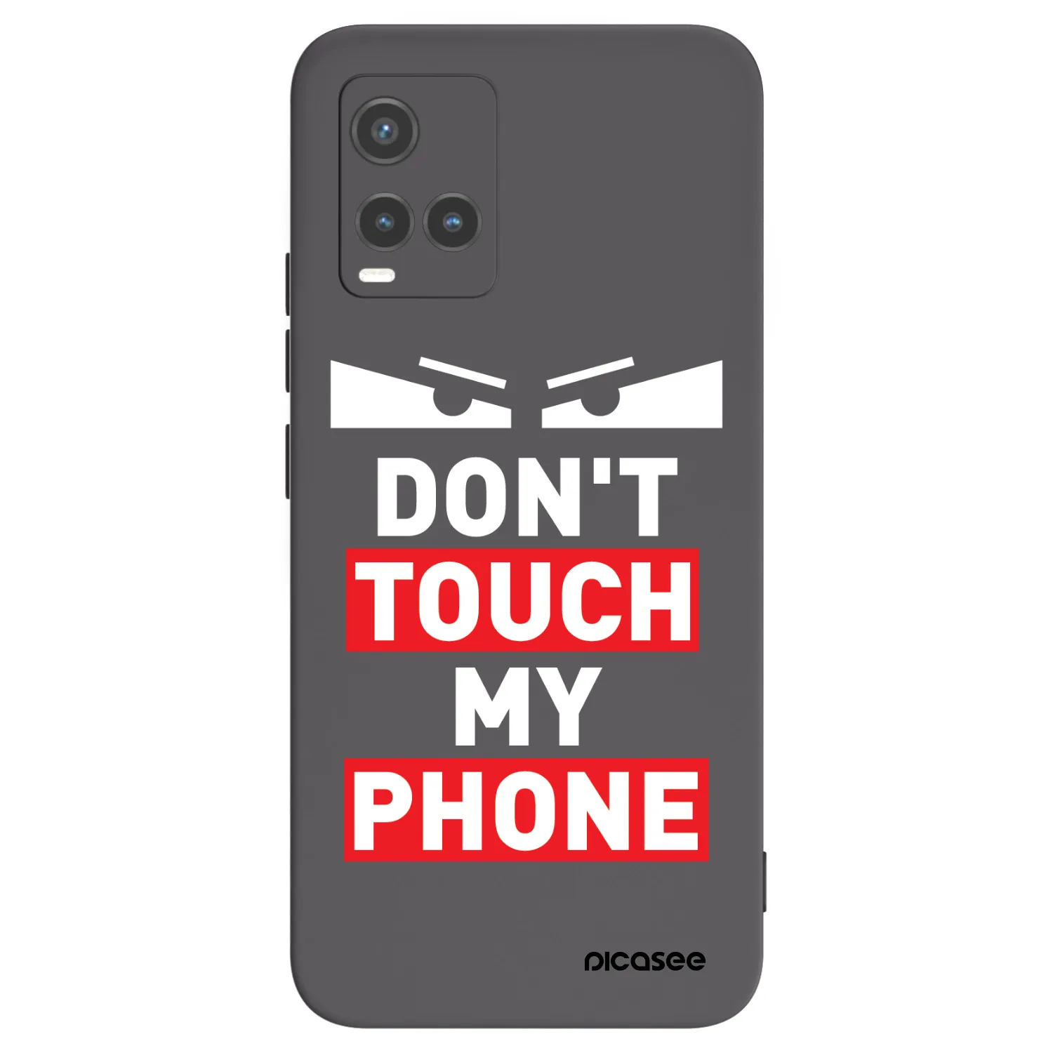 Picasee silikónový čierny obal pre Vivo Y33s - Shadow Eye - Transparent