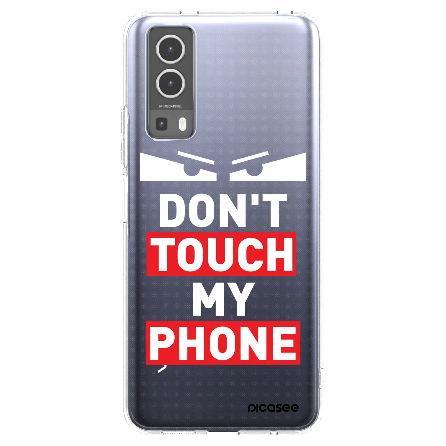 Picasee silikónový prehľadný obal pre Vivo Y72 5G - Shadow Eye - Transparent