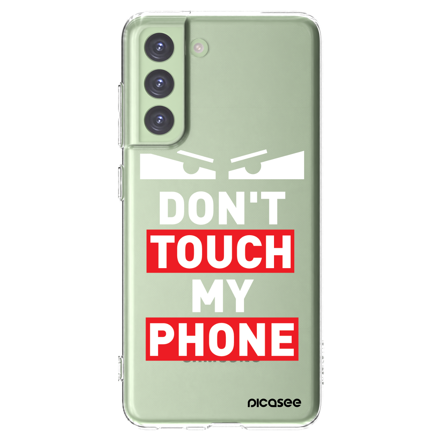 Picasee silikónový prehľadný obal pre Samsung Galaxy S21 FE 5G - Shadow Eye - Transparent