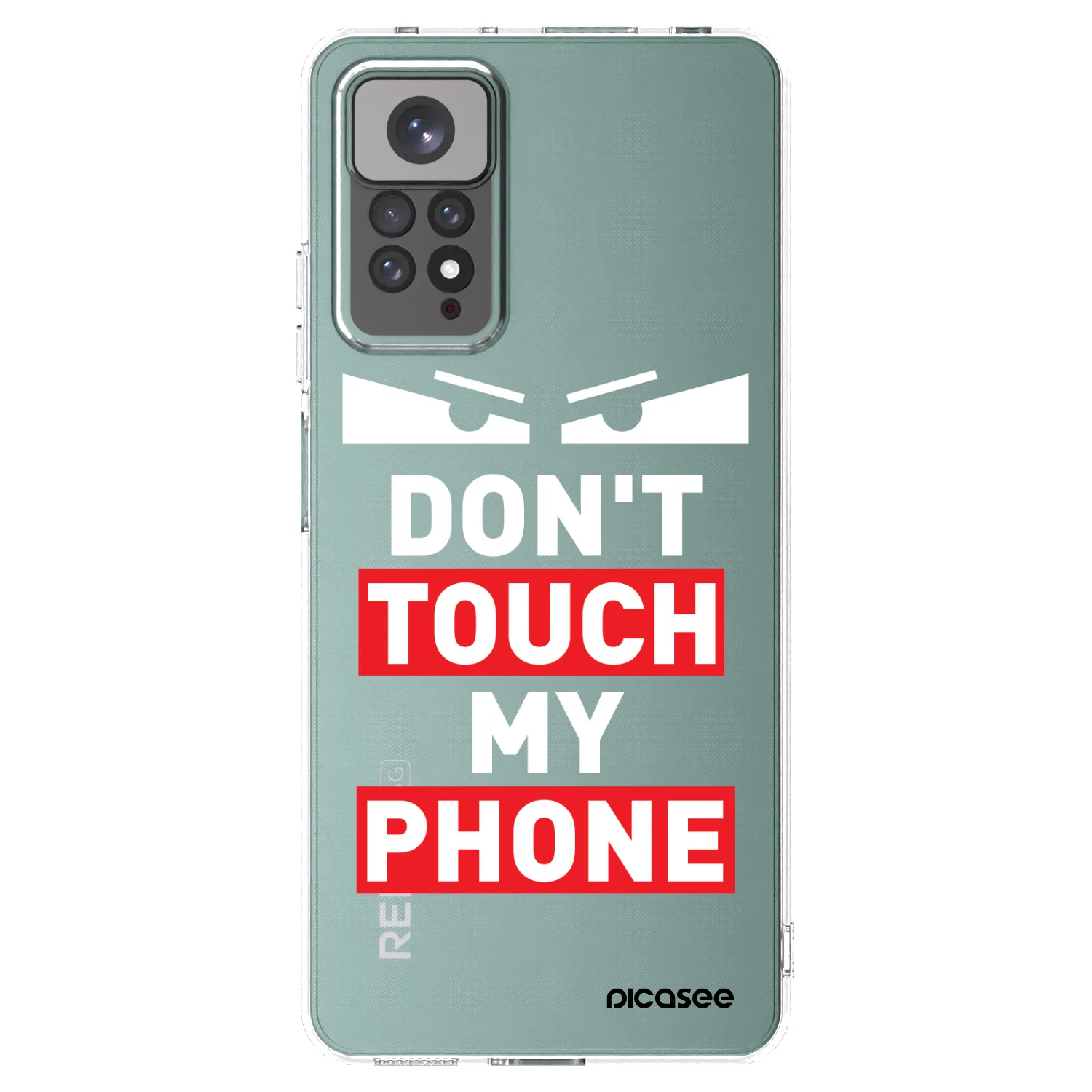 Picasee silikónový prehľadný obal pre Xiaomi Redmi Note 11 - Shadow Eye - Transparent
