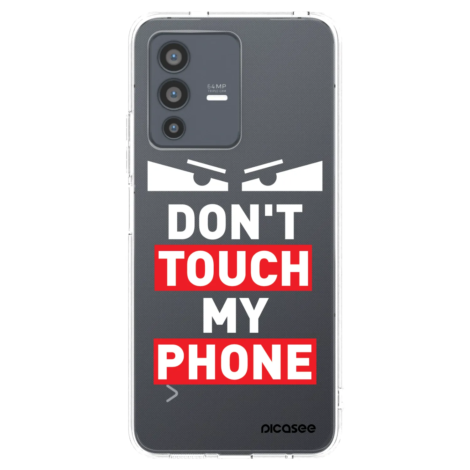 Picasee silikónový prehľadný obal pre Vivo V23 5G - Shadow Eye - Transparent