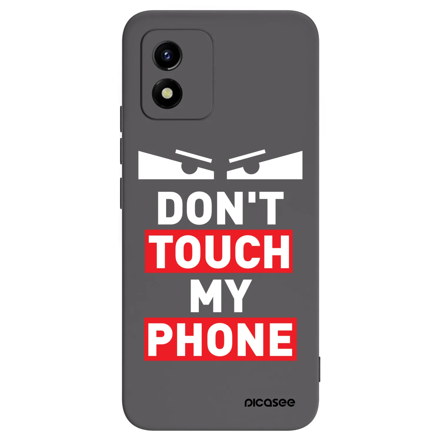 Picasee silikónový čierny obal pre Vivo Y01 - Shadow Eye - Transparent