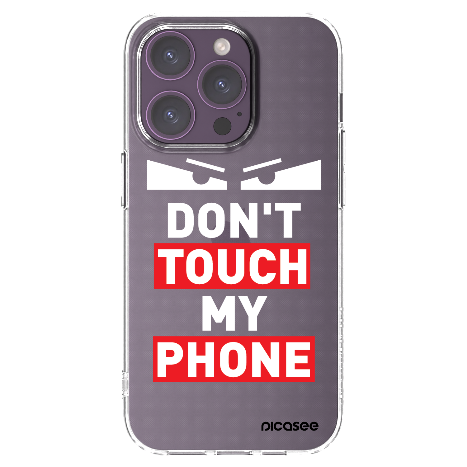 Picasee silikónový prehľadný obal pre Apple iPhone 14 Pro - Shadow Eye - Transparent