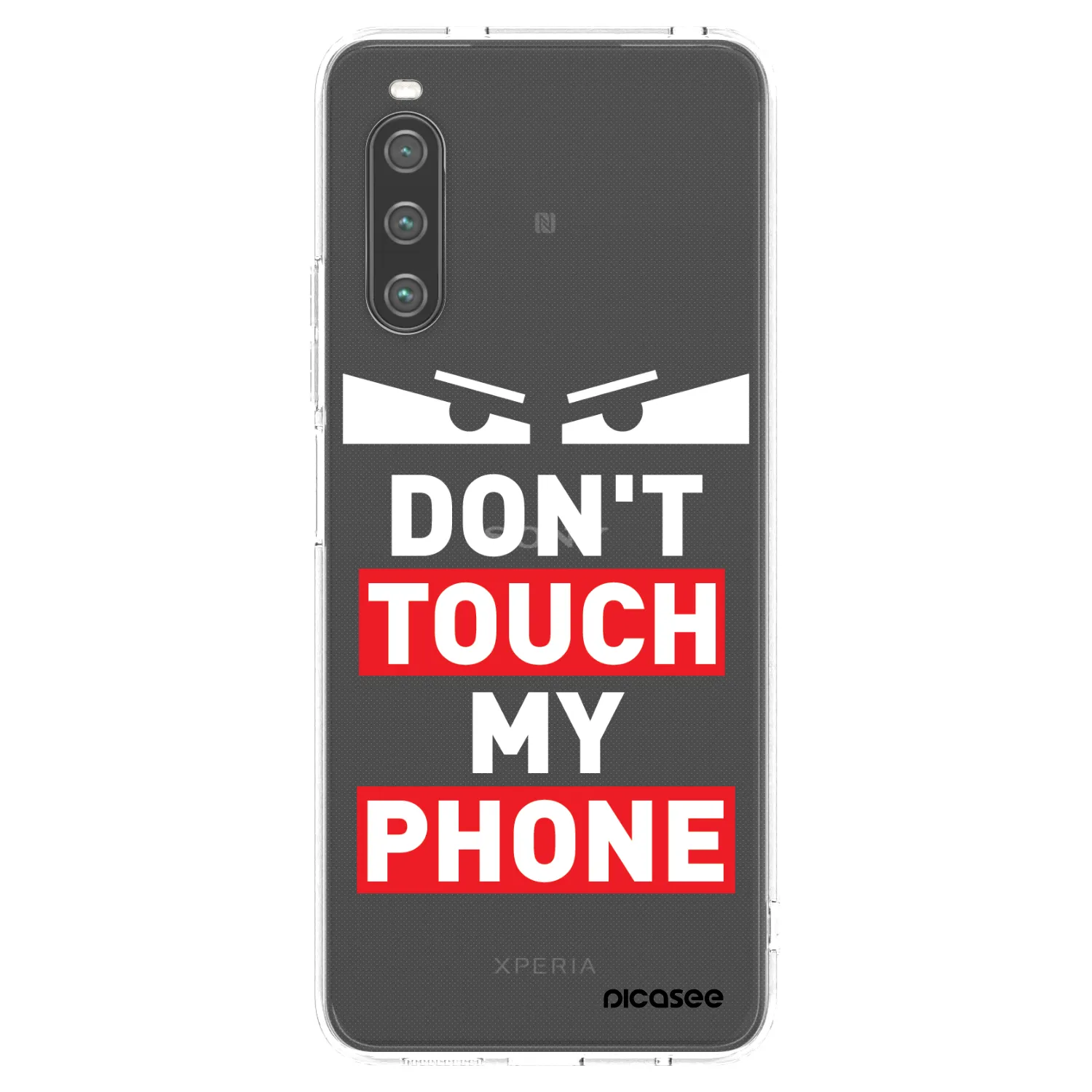 Picasee silikónový prehľadný obal pre Sony Xperia 10 IV 5G - Shadow Eye - Transparent