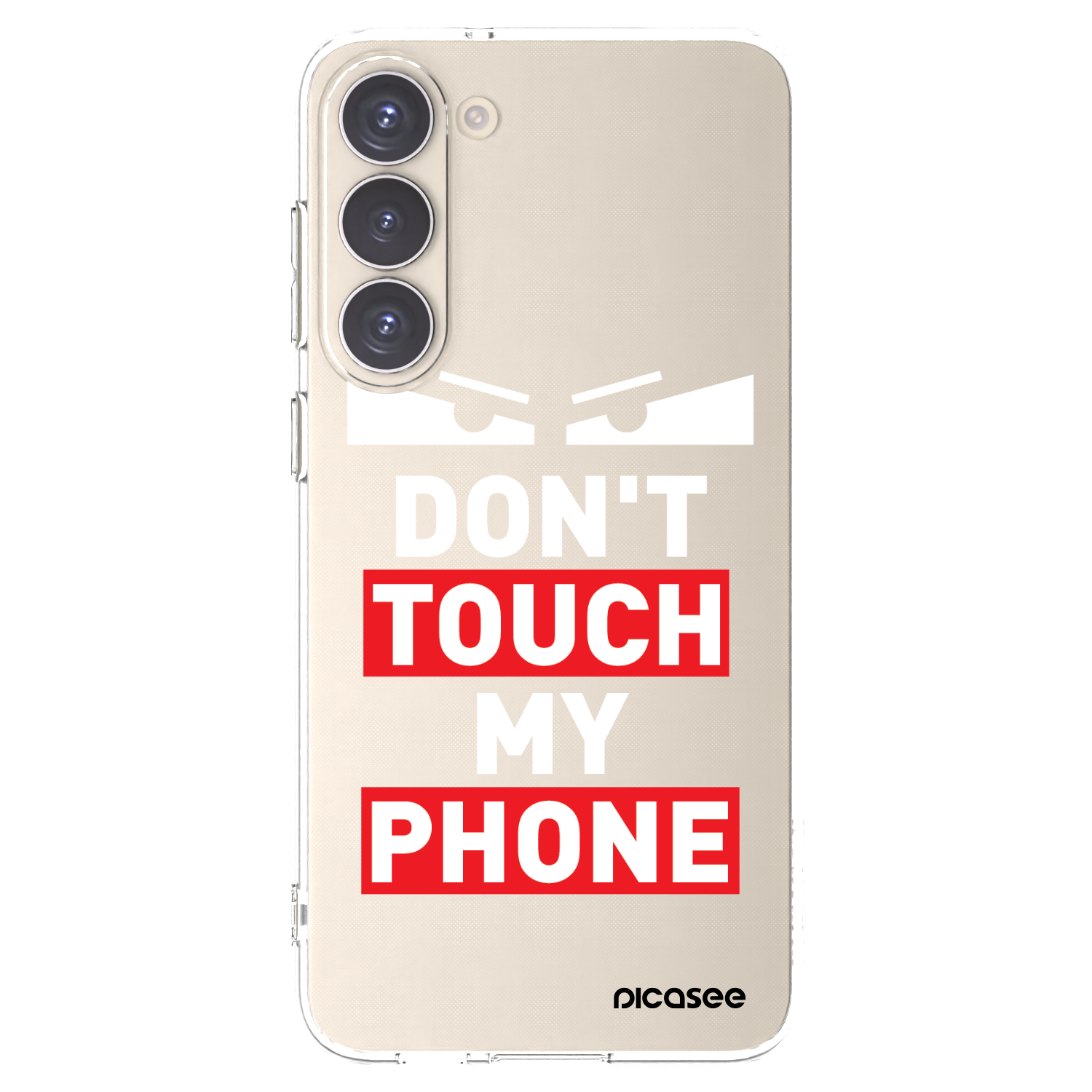 Picasee silikónový prehľadný obal pre Samsung Galaxy S23+ 5G - Shadow Eye - Transparent