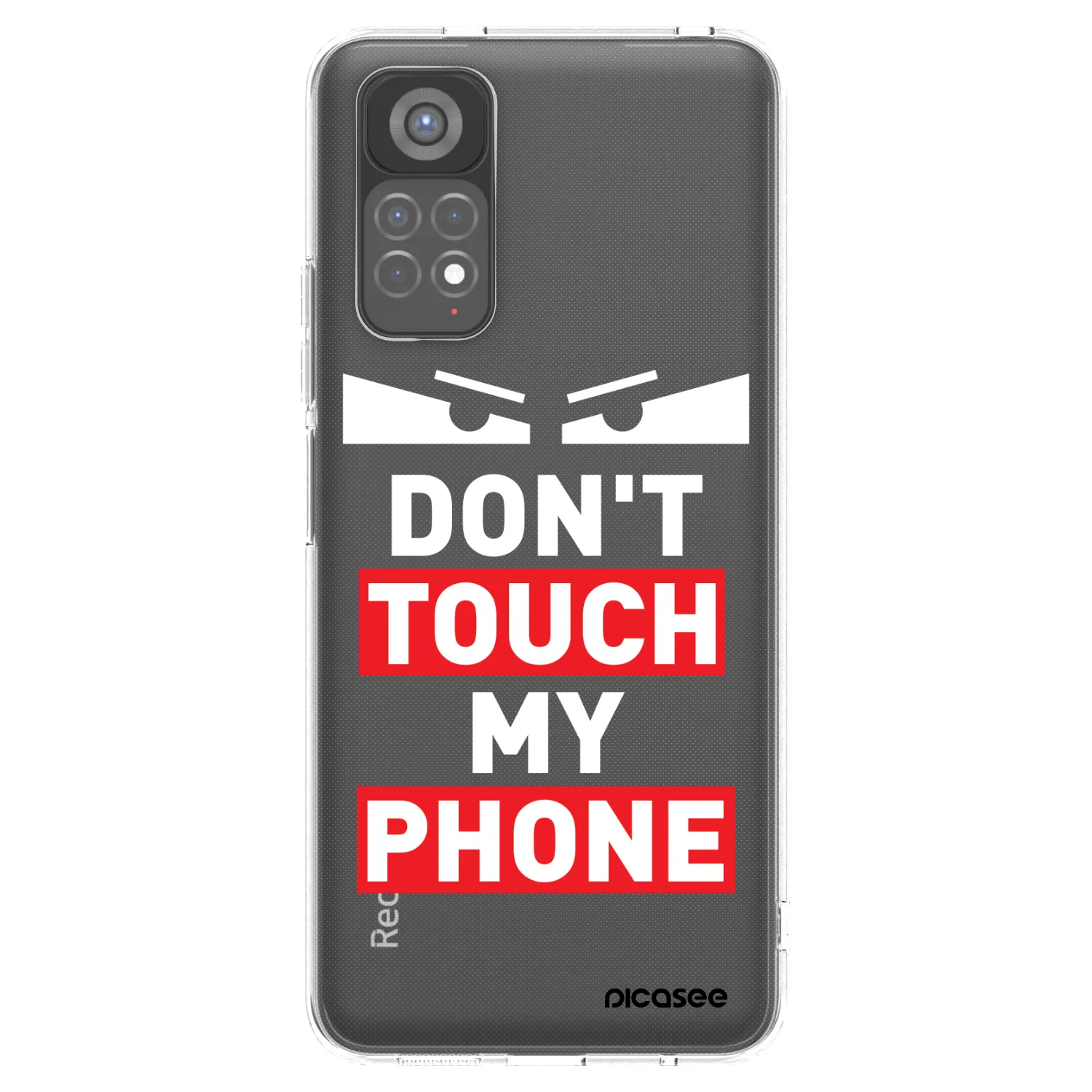 Picasee silikónový prehľadný obal pre Xiaomi Redmi Note 11S 5G - Shadow Eye - Transparent