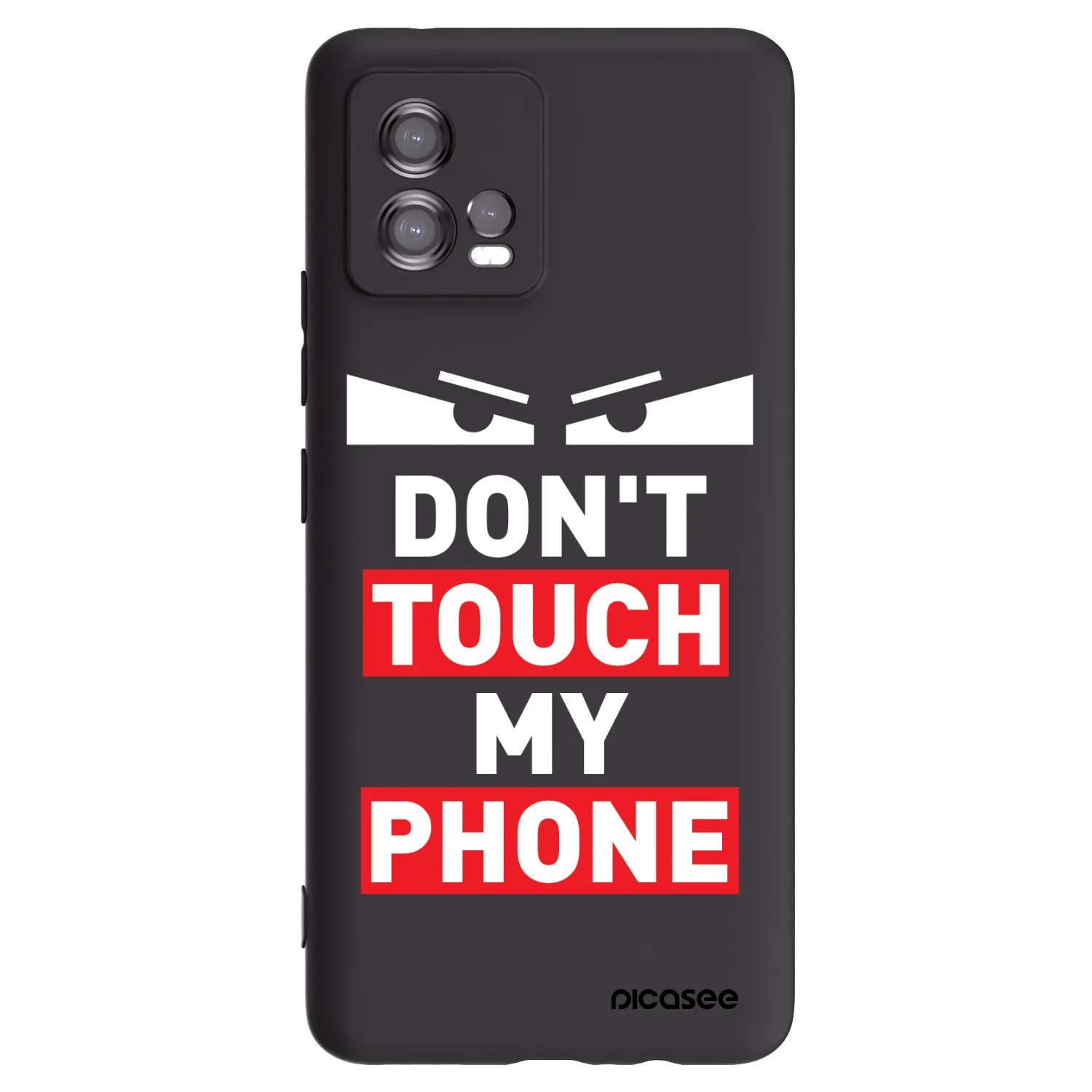 Picasee silikónový čierny obal pre Motorola Moto G72 - Shadow Eye - Transparent