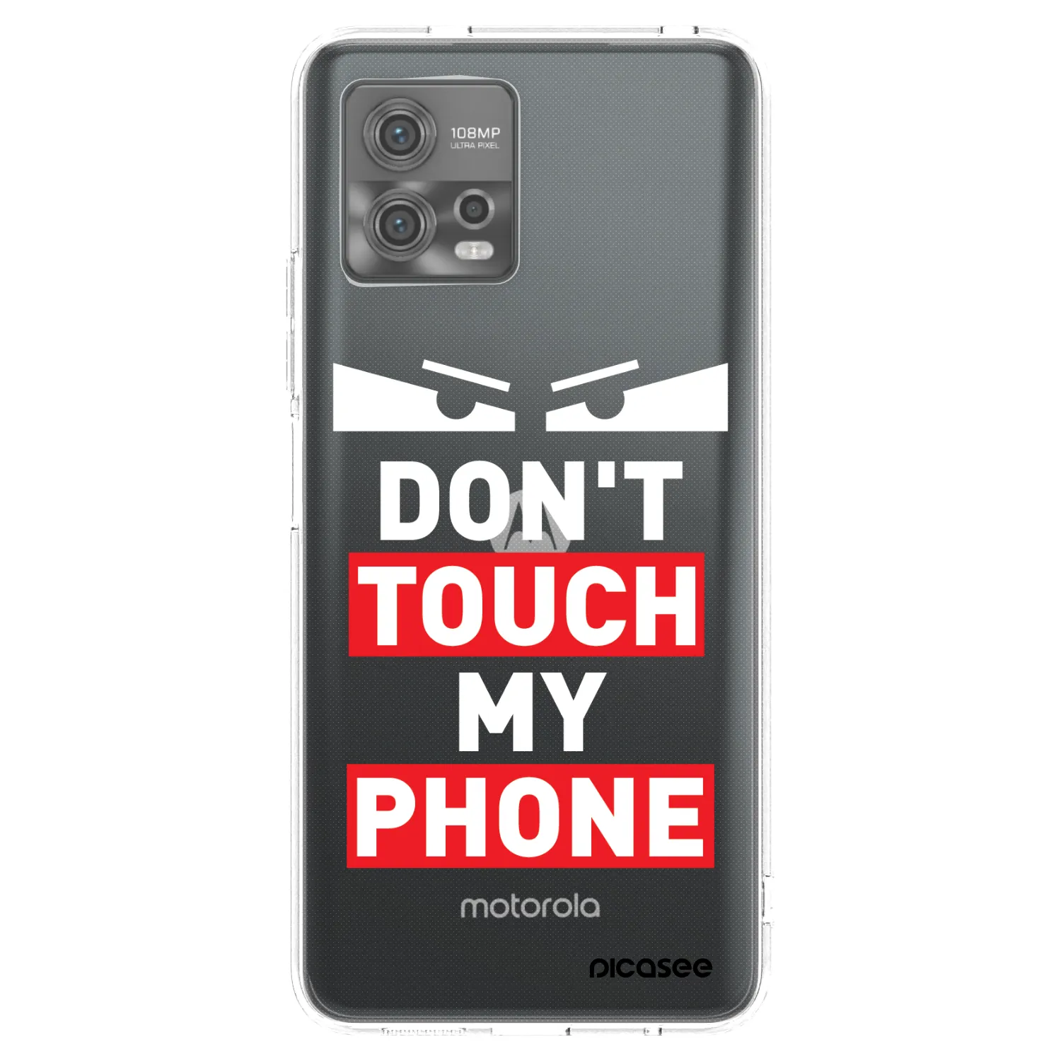 Picasee silikónový prehľadný obal pre Motorola Moto G72 - Shadow Eye - Transparent