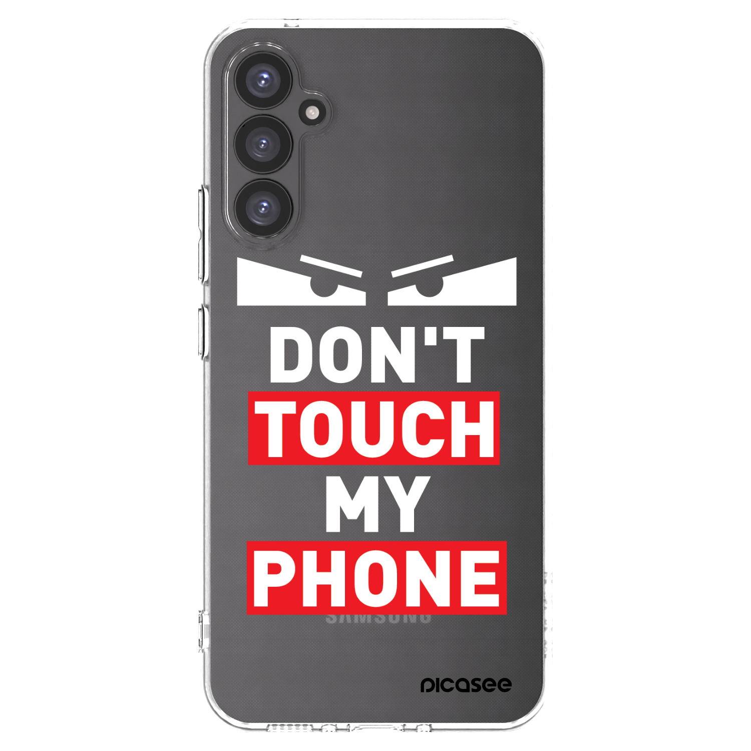 Picasee silikónový prehľadný obal pre Samsung Galaxy A34 5G A346B - Shadow Eye - Transparent