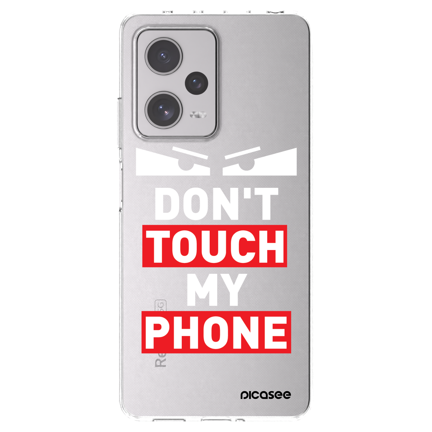 Picasee silikónový prehľadný obal pre Xiaomi Redmi Note 12 Pro+ 5G - Shadow Eye - Transparent