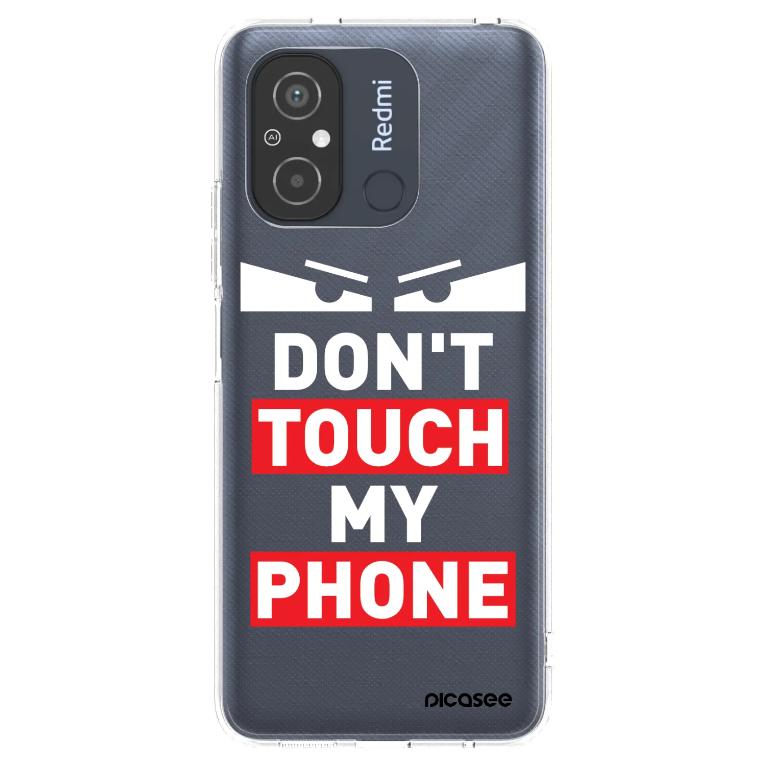 Picasee silikónový prehľadný obal pre Xiaomi Redmi 12C - Shadow Eye - Transparent