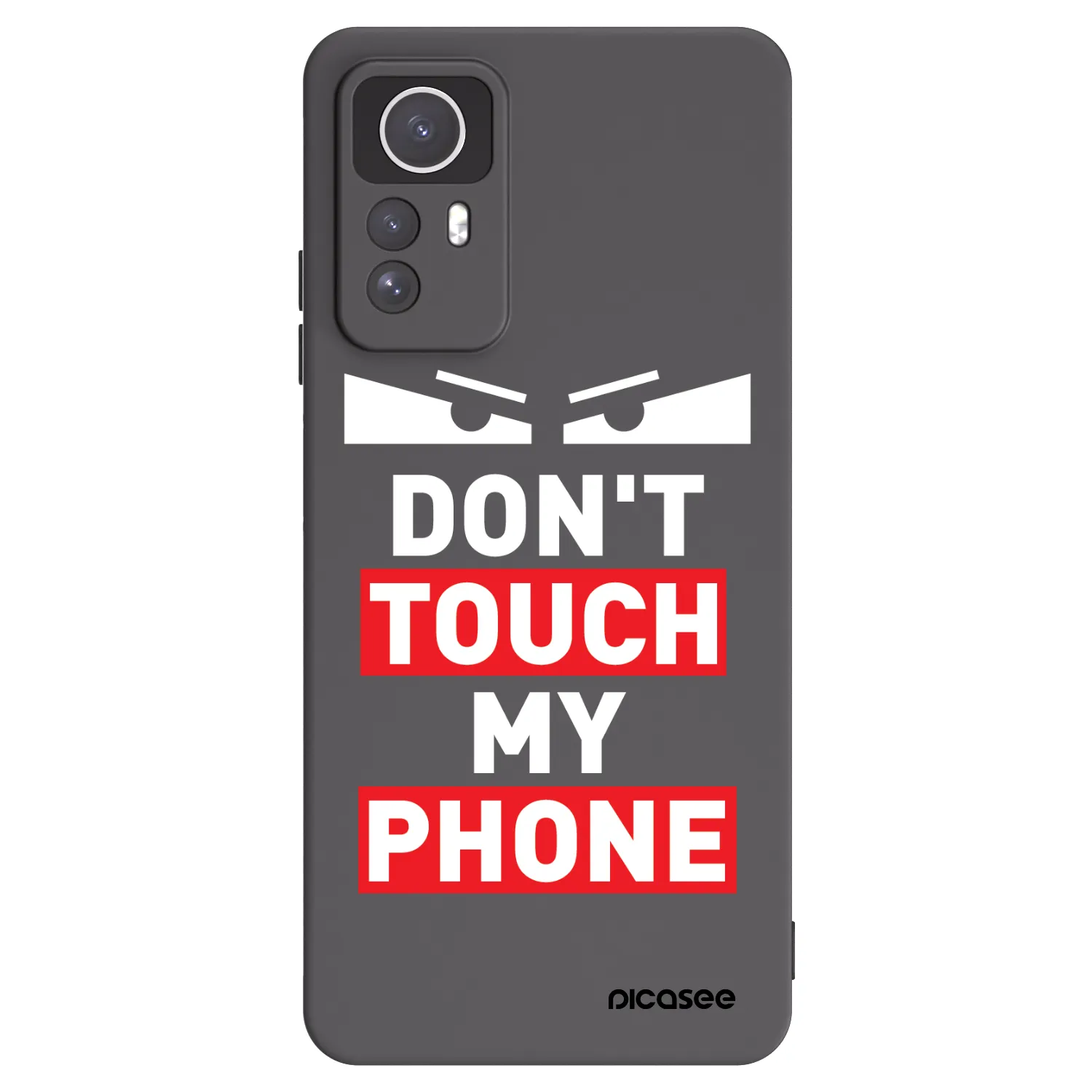 Picasee silikónový čierny obal pre Xiaomi Redmi Note 12S - Shadow Eye - Transparent