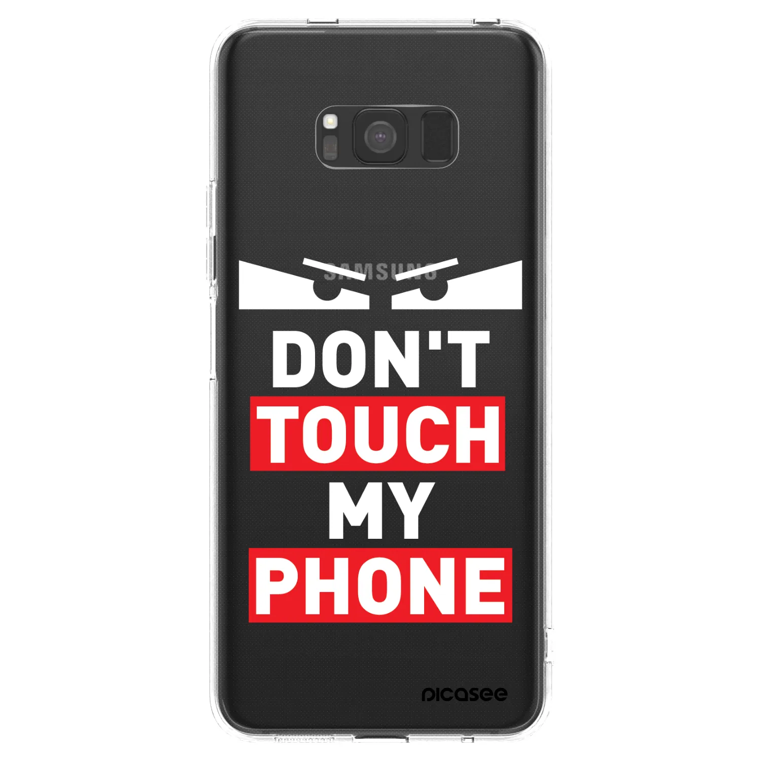 Picasee silikónový prehľadný obal pre Samsung Galaxy S8 G950F - Shadow Eye - Transparent
