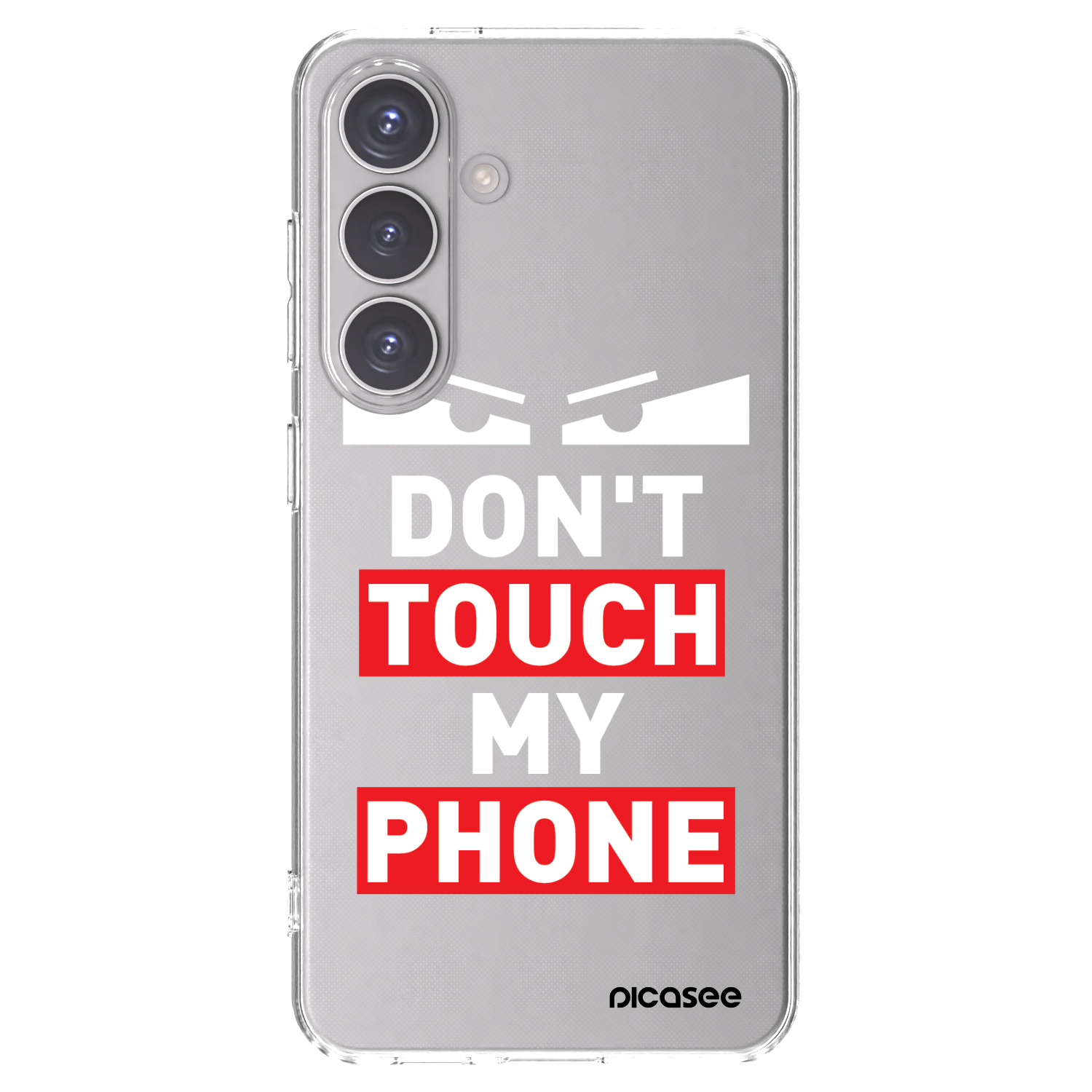 Picasee silikónový prehľadný obal pre Samsung Galaxy S24 S921B 5G - Shadow Eye - Transparent