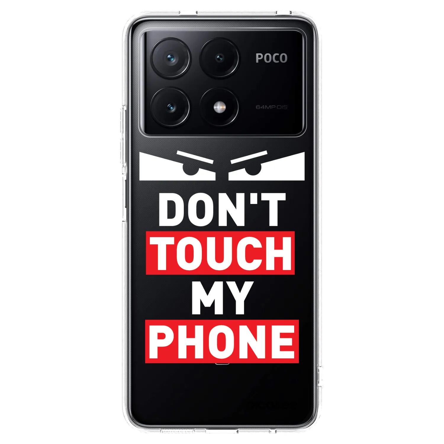 Picasee silikónový prehľadný obal pre Xiaomi Poco X6 Pro - Shadow Eye - Transparent