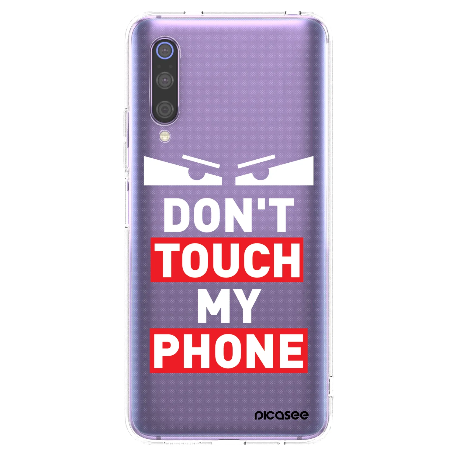 Picasee silikónový prehľadný obal pre Xiaomi Mi 9 - Shadow Eye - Transparent