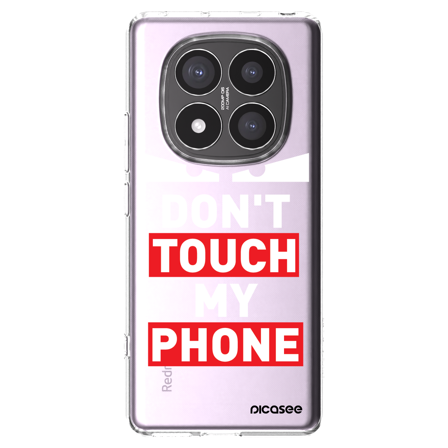 Picasee silikónový prehľadný obal pre Xiaomi Redmi Note 14 Pro+ 5G - Shadow Eye - Transparent