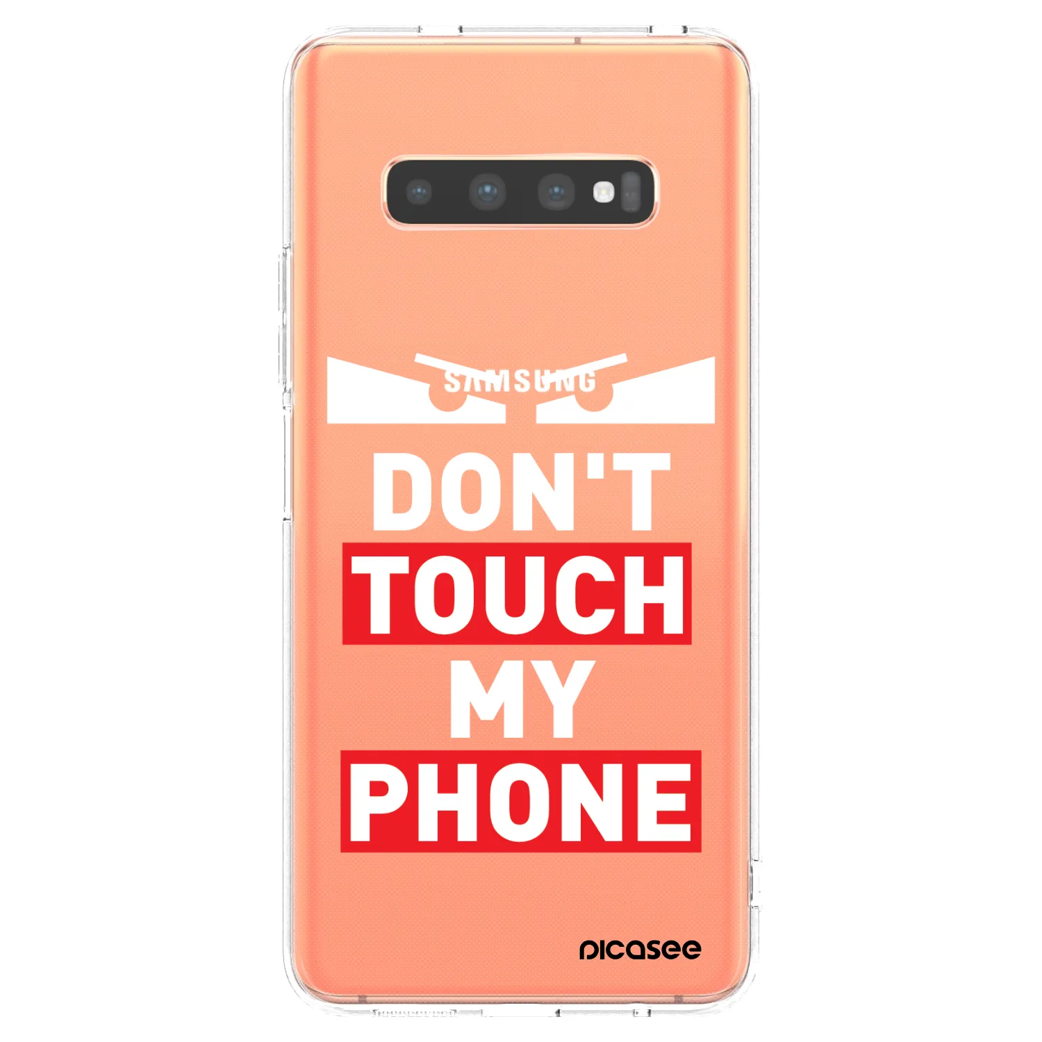 Picasee silikónový prehľadný obal pre Samsung Galaxy S10 Plus G975 - Shadow Eye - Transparent
