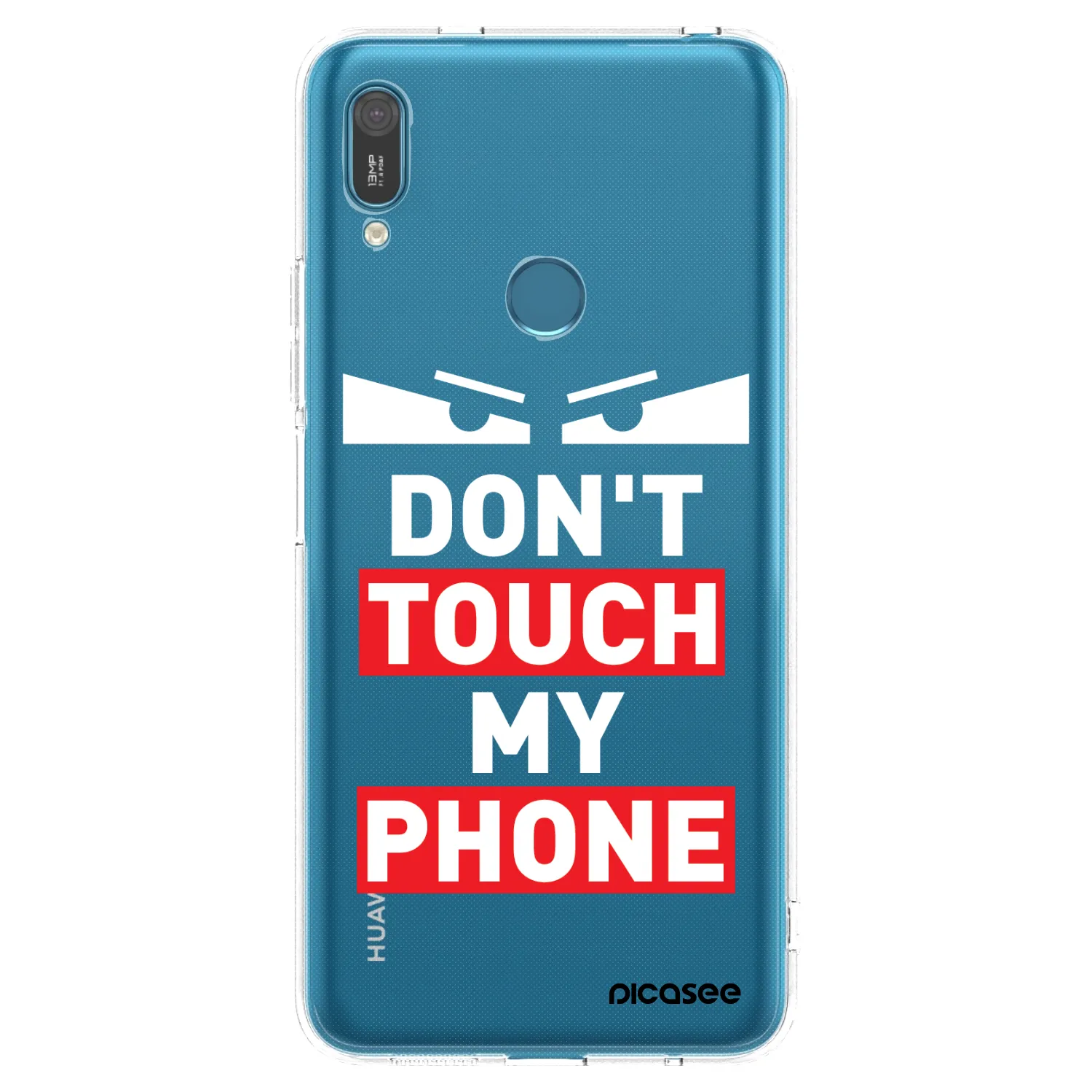 Picasee silikónový prehľadný obal pre Huawei Y7 2019 - Shadow Eye - Transparent