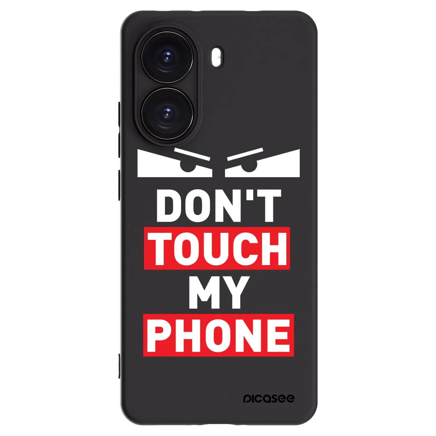 Silikónový čierny obal pre Xiaomi Poco X7 Pro 5G - Shadow Eye - Transparent