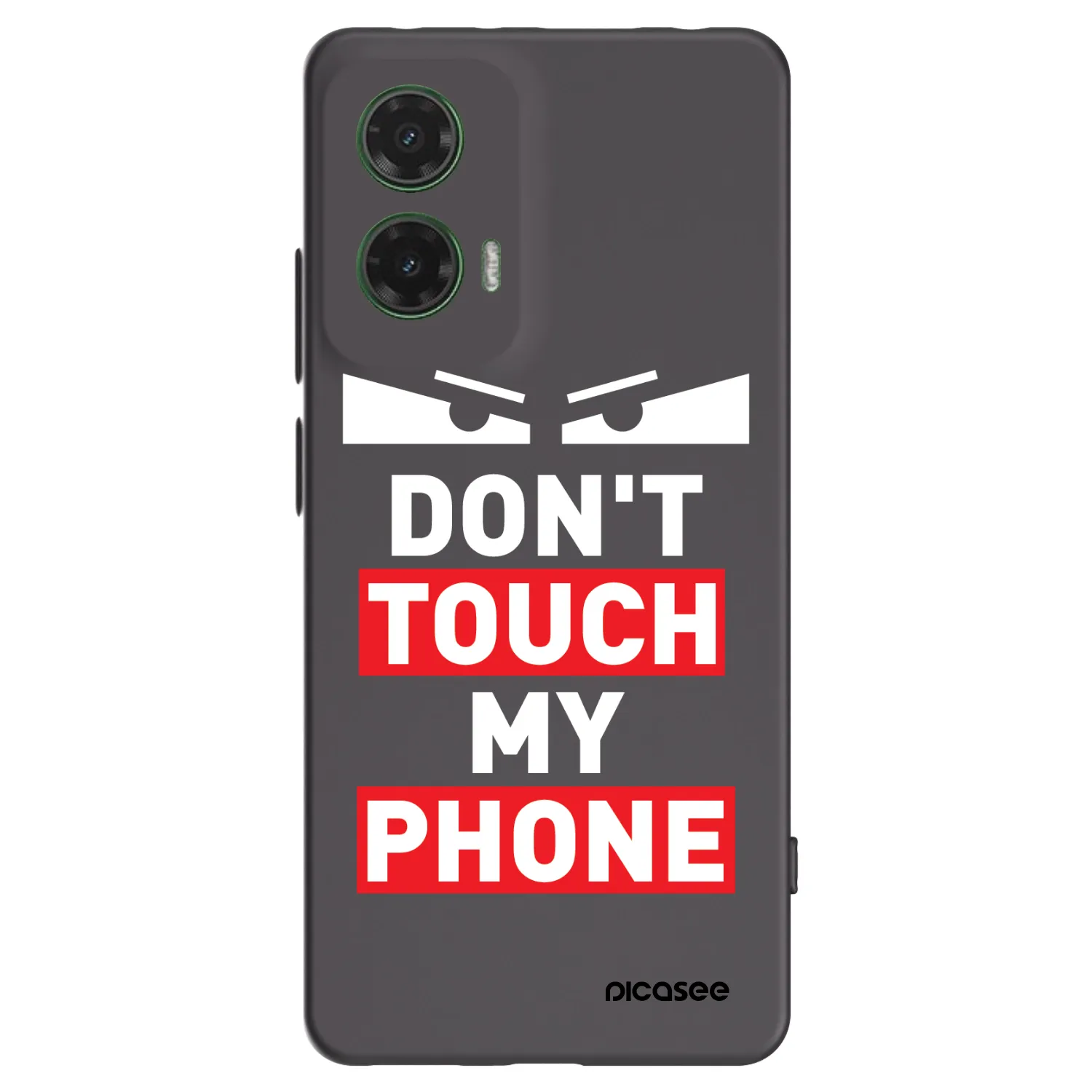 Picasee silikónový čierny obal pre Motorola Moto G35 5G - Shadow Eye - Transparent