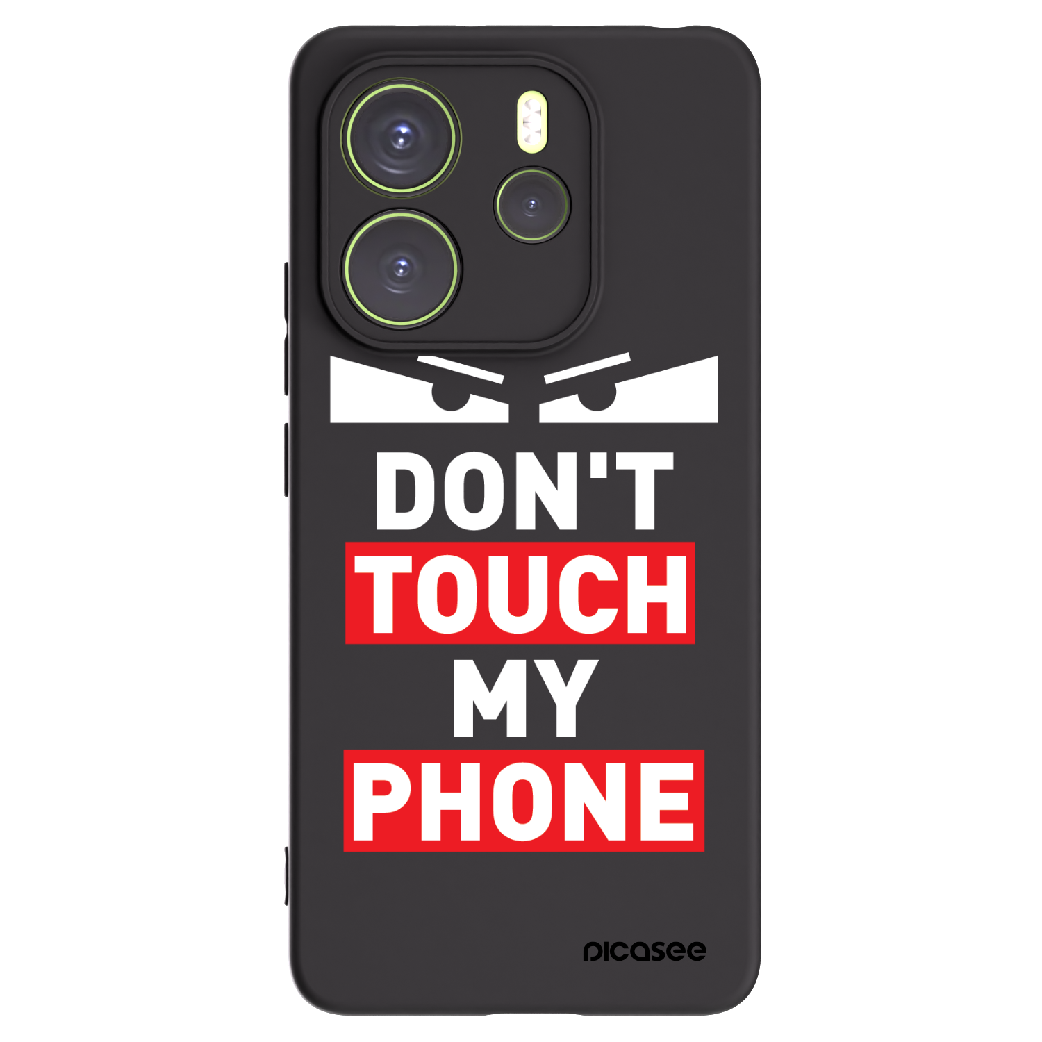Picasee silikónový čierny obal pre Xiaomi Redmi Note 14 4G - Shadow Eye - Transparent
