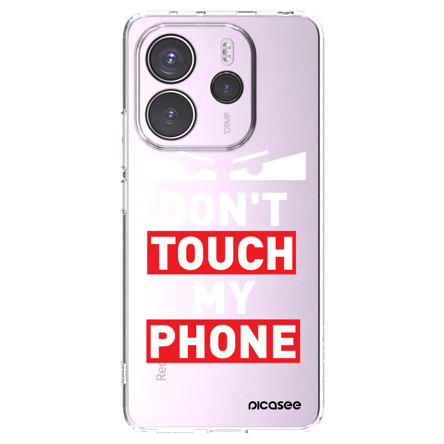 Picasee silikónový prehľadný obal pre Xiaomi Redmi Note 14 4G - Shadow Eye - Transparent