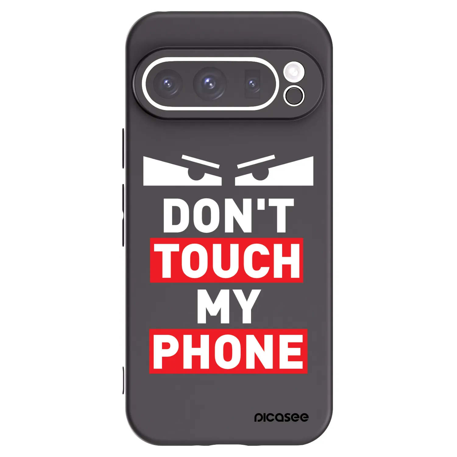 Picasee silikónový čierny obal pre Google Pixel 9 Pro - Shadow Eye - Transparent