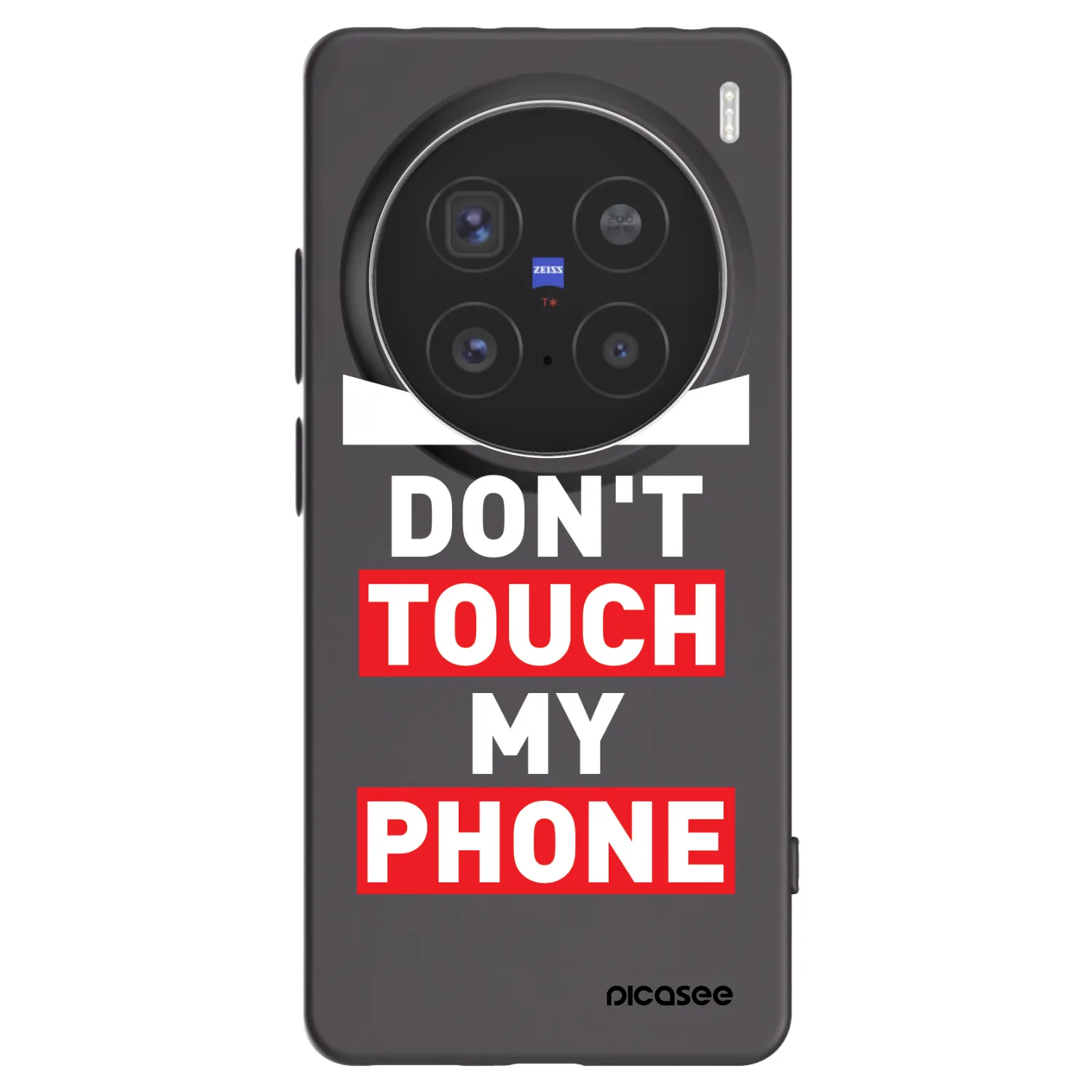 Picasee silikónový čierny obal pre Vivo X200 Pro - Shadow Eye - Transparent