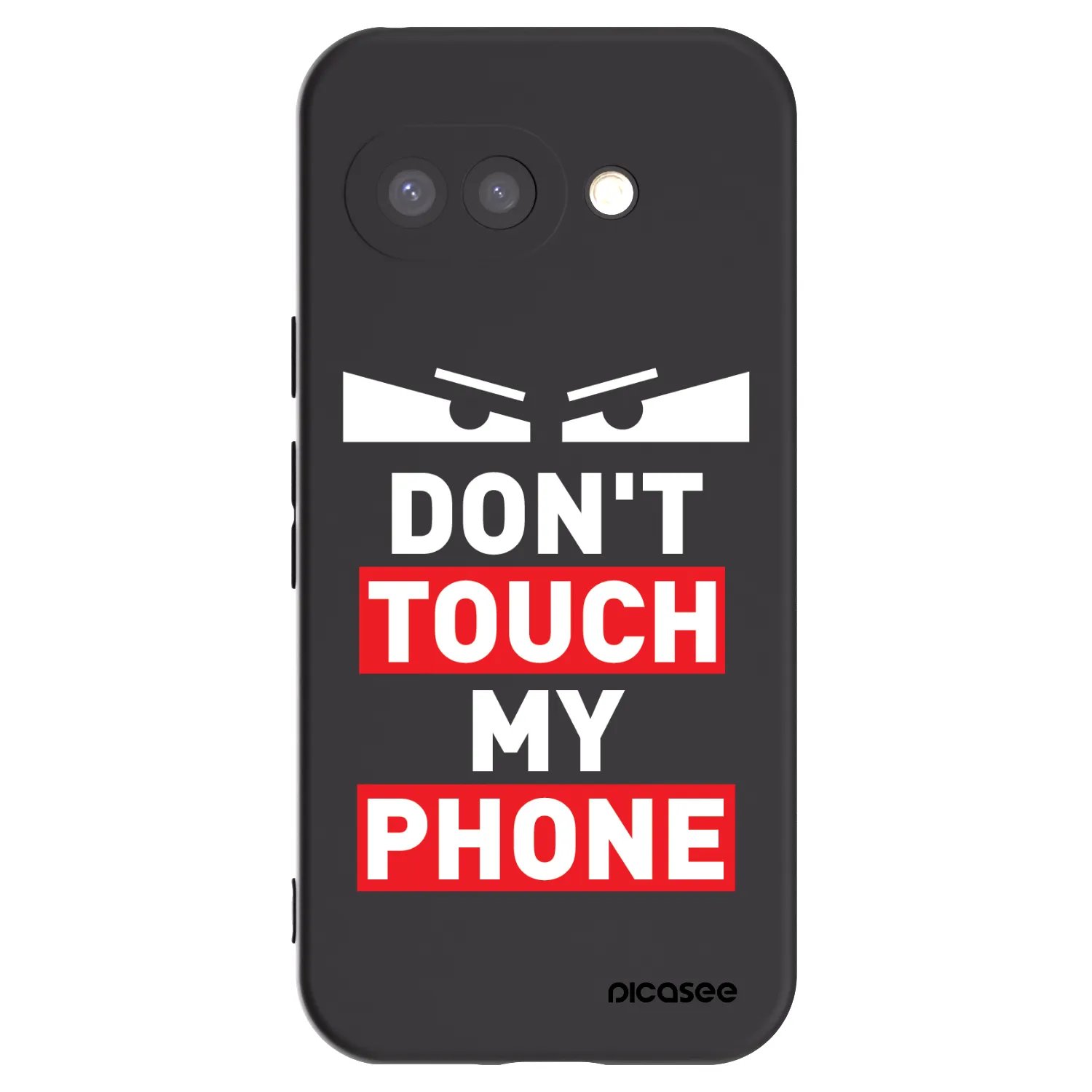 Picasee silikónový čierny obal pre Google Pixel 9a - Shadow Eye - Transparent