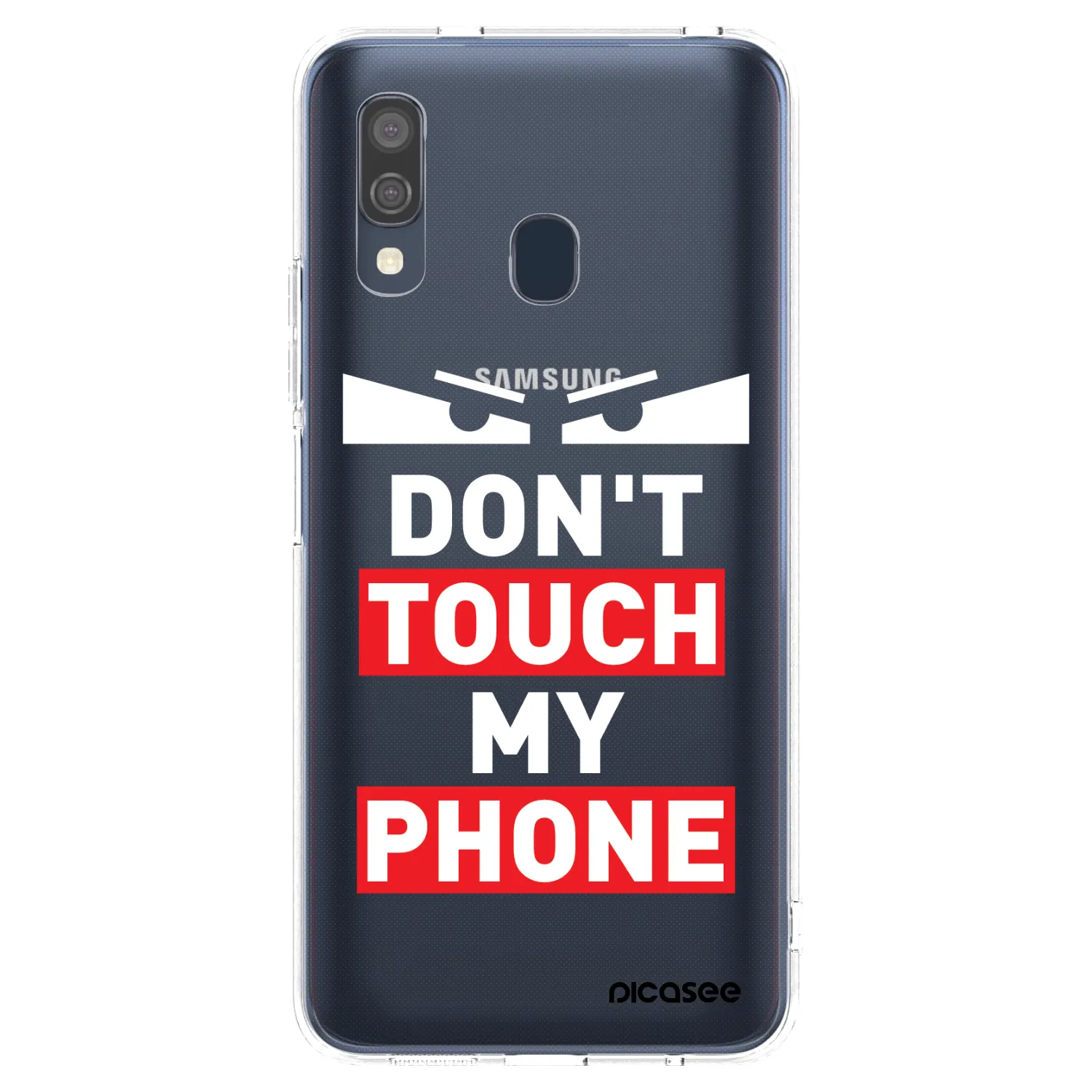 Picasee silikónový prehľadný obal pre Samsung Galaxy A40 A405F - Shadow Eye - Transparent
